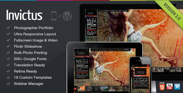 Invictus - A Premium Photographer Portfolio Theme