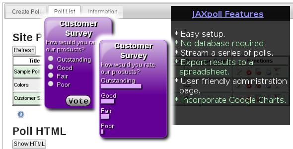 JAXpoll Php Script