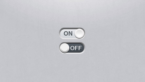 Matte Toggle Switch PSD