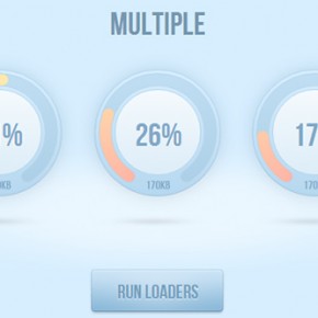 Multiple Percentage Loader jQuery Plugin