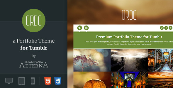 Ordo - a Portfolio Theme for Tumblr