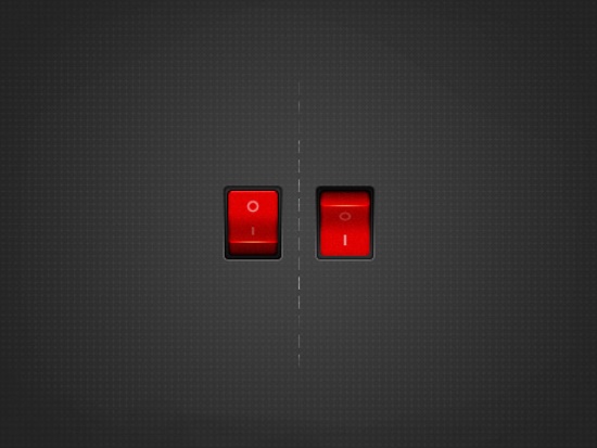 Red On Off Switch