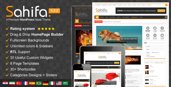 Sahifa - Responsive WordPress News,Magazine,Blog
