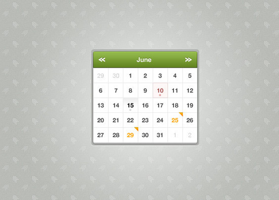 Sexy Calendar PSD