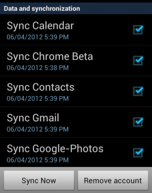 contacts sync for google gmail