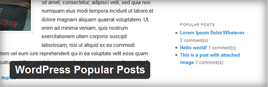 WordPress Popular Posts