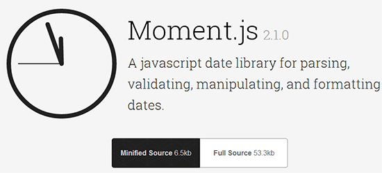 javascript moment format time