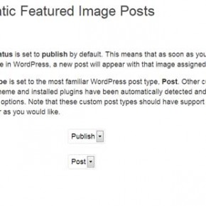 Automatic Featured Image Posts