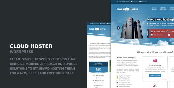 Cloud Hoster - Responsive Modern Hosting Theme