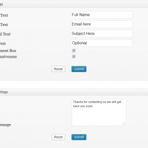 ContactPress Plugin settings page