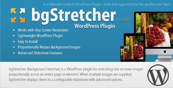 bgStretcher WordPress Bg Image Resizer & Slideshow 