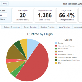 P3 Profiler Result WordPress