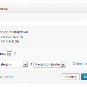 Widget Visibility Without Jetpack