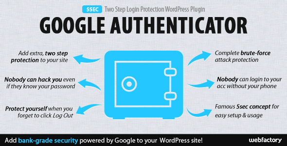  5sec Google Authenticator 2-Step Login Protection