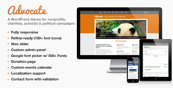 Advocate - A Nonprofit WordPress Theme