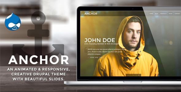 Anchor - Animated Parallax Drupal Theme