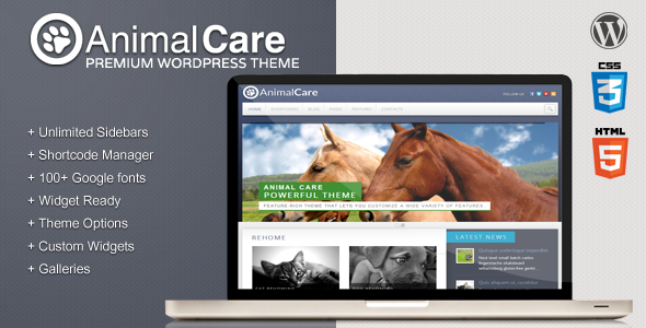 Animal Care - Premium WordPress Theme