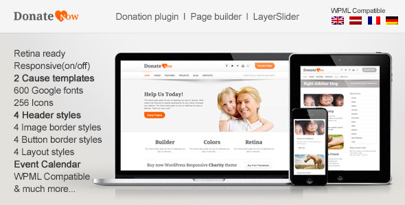 DonateNow  WordPress Theme for Charity