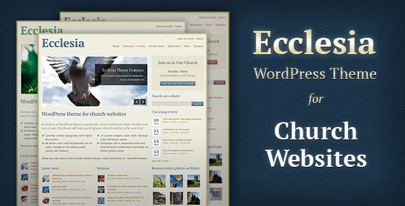 Ecclesia - WordPress Theme for Church Websites