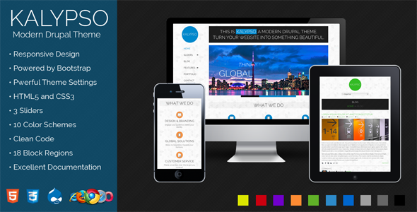 Kalypso - Modern Responsive Drupal 7 Theme