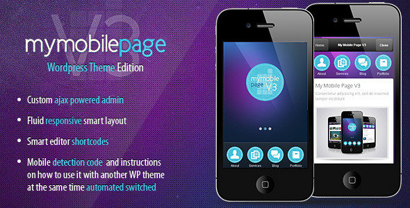 My Mobile Page V3 WordPress Theme