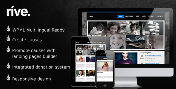 Rive - Responsive Charity WordPress Theme