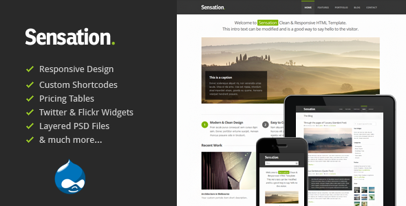 Sensation - Responsive Drupal Theme 