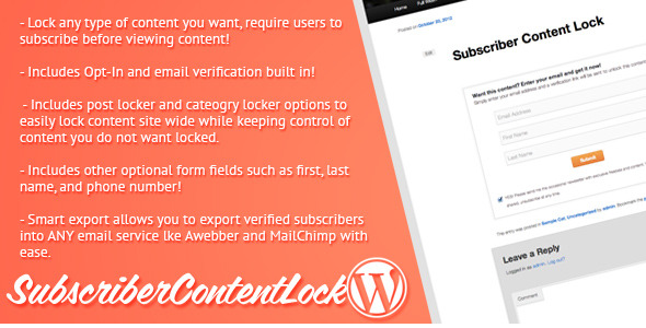 Subscriber Content Lock for WordPress