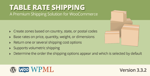 Table Rate Shipping for WooCommerce 