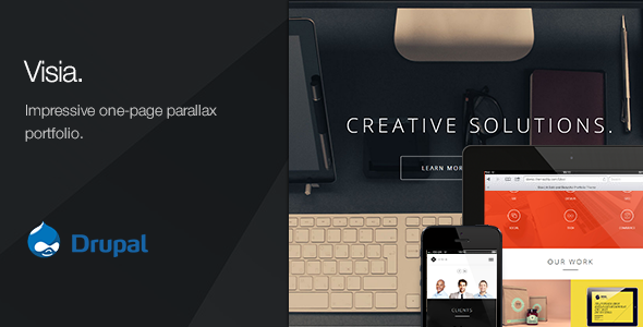 Visia - Responsive One Page Drupal Theme