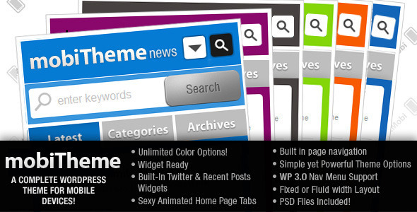 mobiTheme - WordPress Theme for Mobile Devices