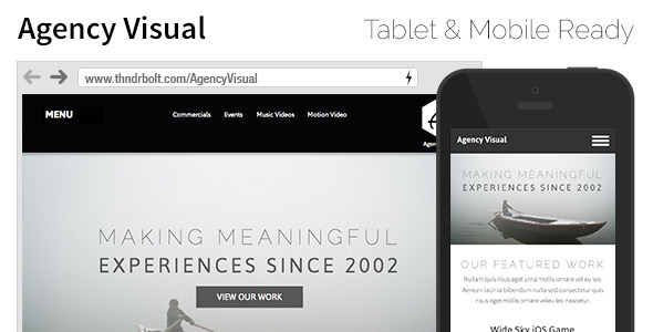 Agency Visual Portfolio Agency Video Muse Theme