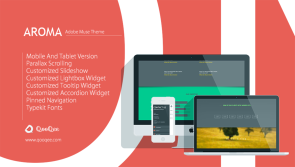 Aroma v1.1 One Page Muse Theme