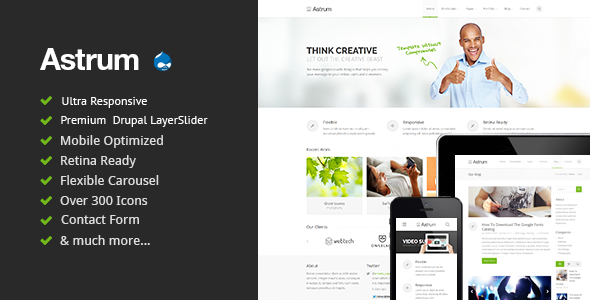 Astrum - Responsive Drupal Theme