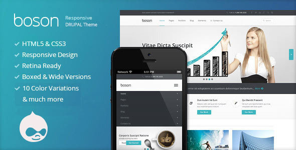 Boson - Responsive Multi-Purpose Drupal theme