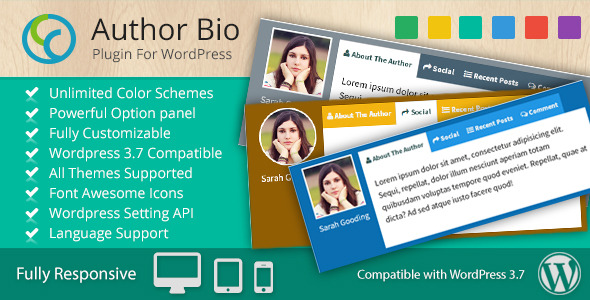 CCR Author Bio - Multi-Use Responsive WP Plugin