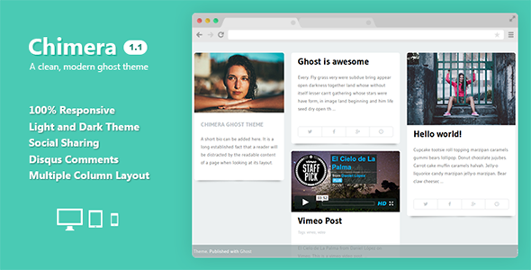 Chimera - Clean Responsive Ghost Theme