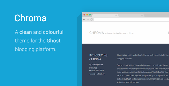 Chroma - A Colorful Ghost Theme