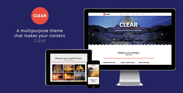 Clear - Multipurpose Muse Theme