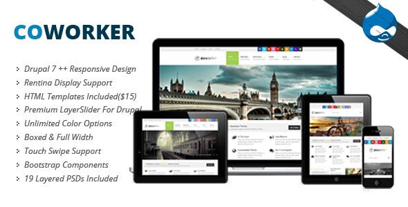 Coworker - Responsive Drupal Theme