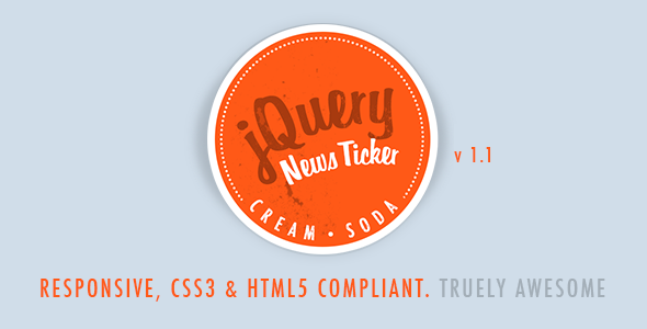 Cream Soda - Responsive jQuery News Ticker