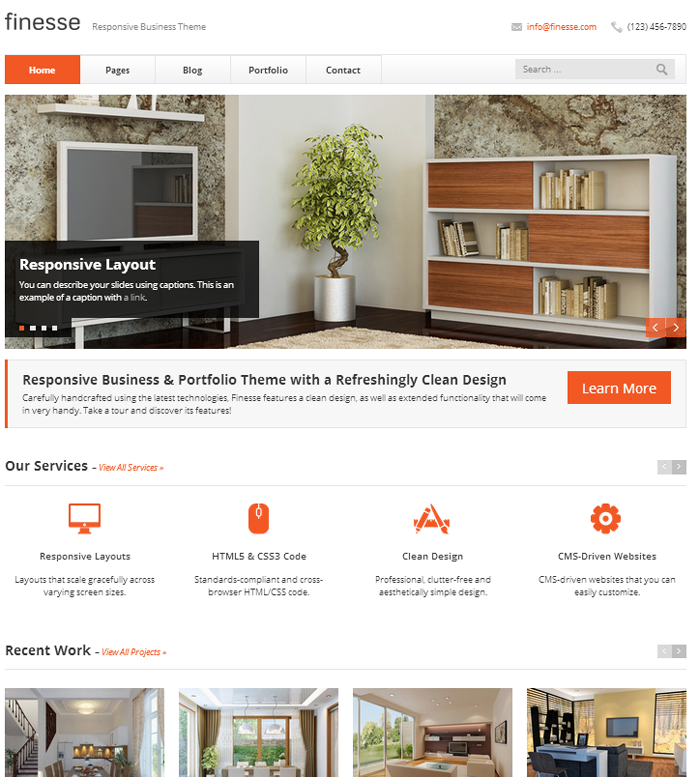 Finesse - Responsive Business Drupal Theme