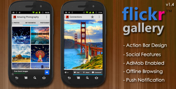 Flickr Gallery - Photographer Portfolio App