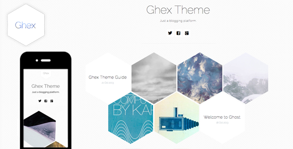 Ghex - HoneyComb Responsive Ghost Theme