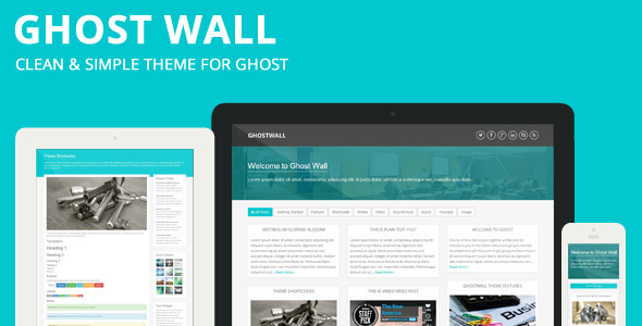 GhostWall - Clean Theme For Ghost