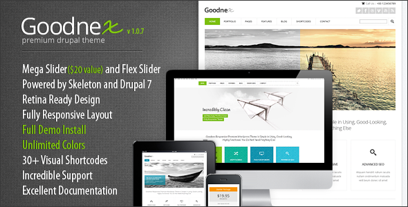 Goodnex - Responsive Drupal 7 Theme