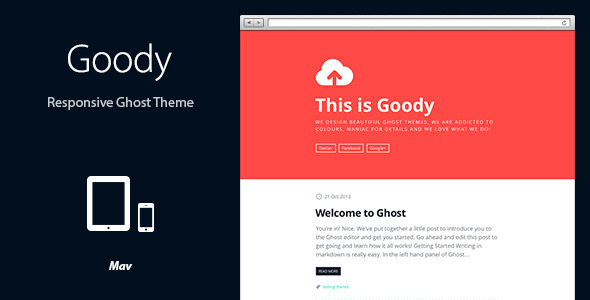 Goody: Responsive Ghost Theme