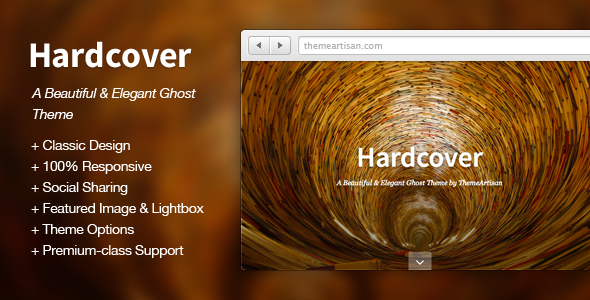 Hardcover A Beautiful and Elegant Ghost Theme