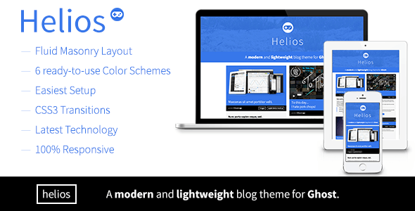 Helios: Modern Responsive Theme for Ghost