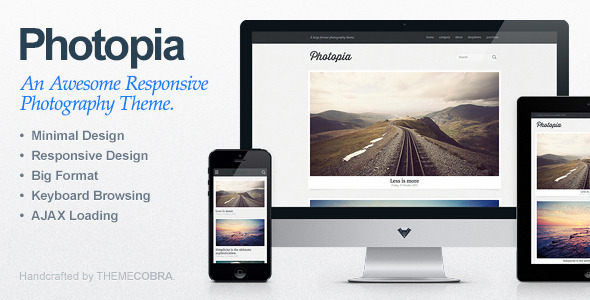 Photopia - Minimalist Photography WordPress Theme